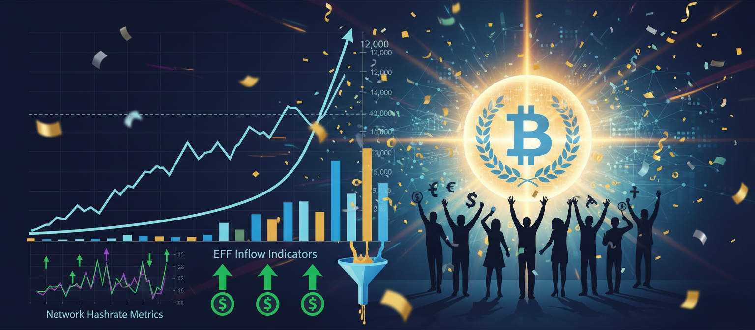 Bitcoin Surges Past $112K All-Time High as ETF Inflows and Mining Hashrate Hit Records